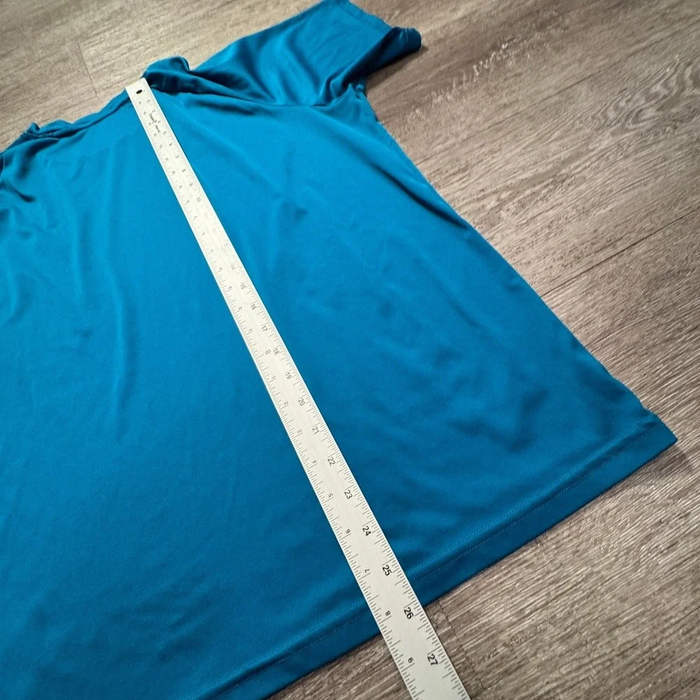 Nike Shirt Adult‎ Large Blue Swim UPF 40 Short Sleeve Performance Tee Surf Adult